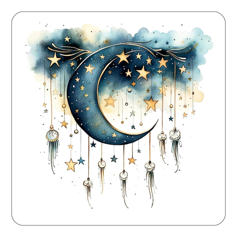 مگنت کاکتی طرح ماه و ستاره مدل mp55047