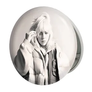 آینه جیبی خندالو طرح بیلی آیلیش Billie Eilish مدل تاشو کد 19182 