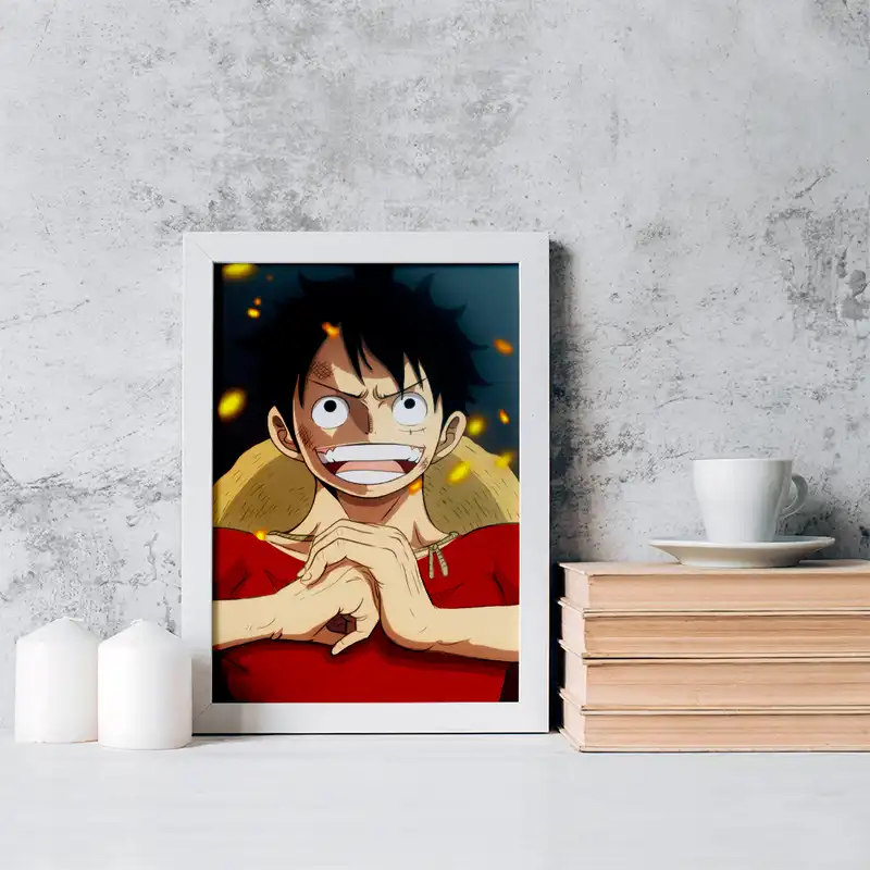 تابلو خندالو مدل لوفی انیمه وان پیس One Piece کد 17293