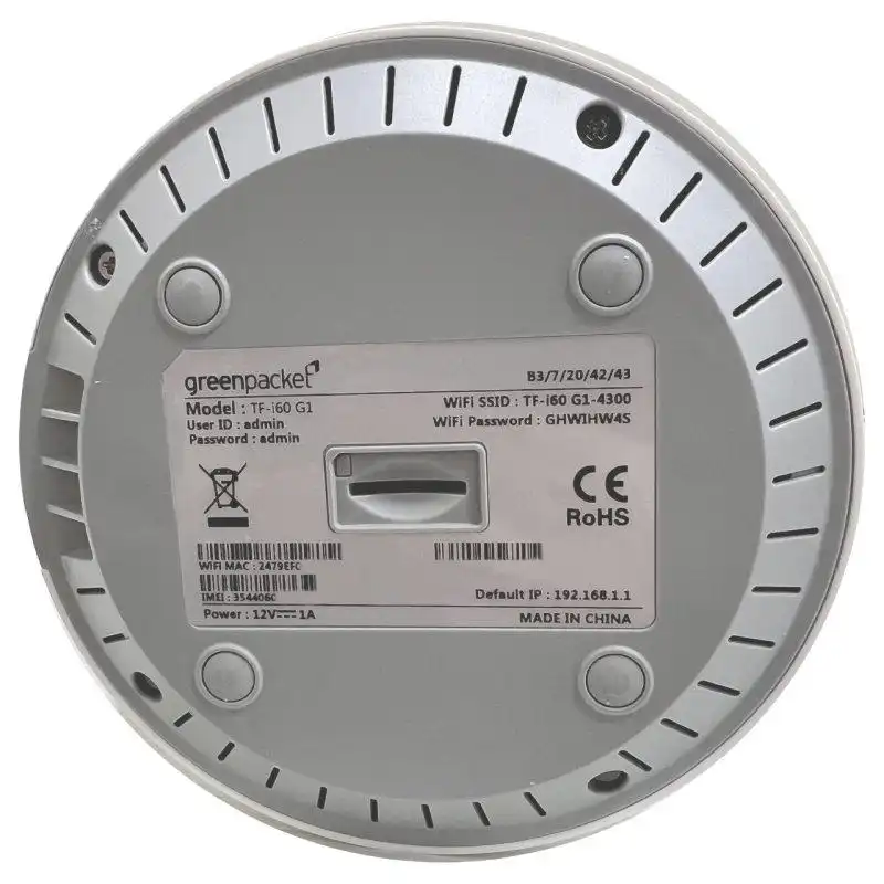 مودم 4.5G ایرانسل مدل TF-i60 G1 به همراه 600 گیگابایت اینترنت 6 ماهه و یک عدد سیم کارت دائمی و 20 گیگابایت اینترنت 6 ماهه