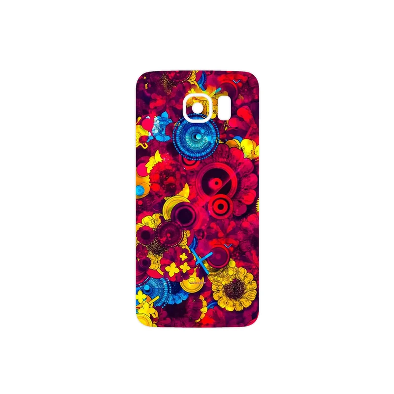 برچسب پوششی ماهوت مدل Vector Flower Garden Digital Art مناسب برای گوشی موبایل سامسونگ Galaxy S6