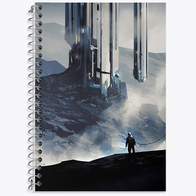 دفتر لغت 50 برگ خندالو طرح فضانورد کد F326