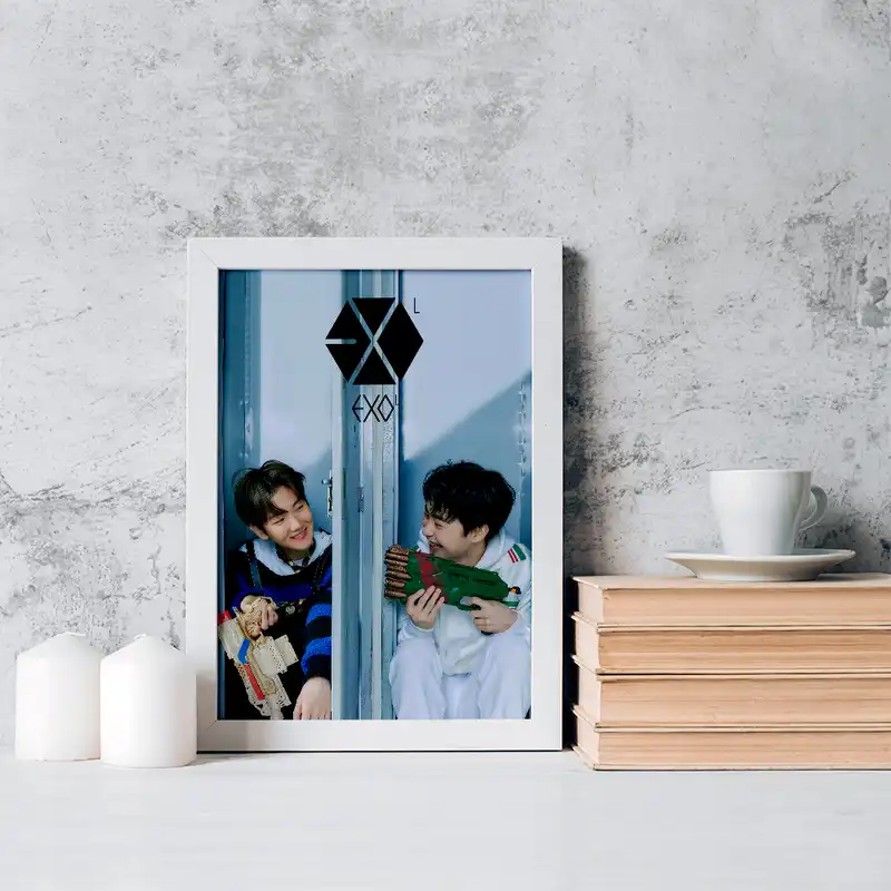 تابلو خندالو مدل شیومین و بکهیون گروه اکسو EXO کد 16858