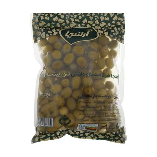 زیتون شور هسته دار آرشیا - 850 گرم