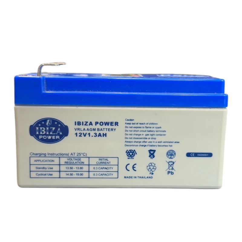 باتری UPS با ولتاژ 12 ولت و شدت جریان 1300 آمپرساعت مدل 12 ولت 1.3 آمپر