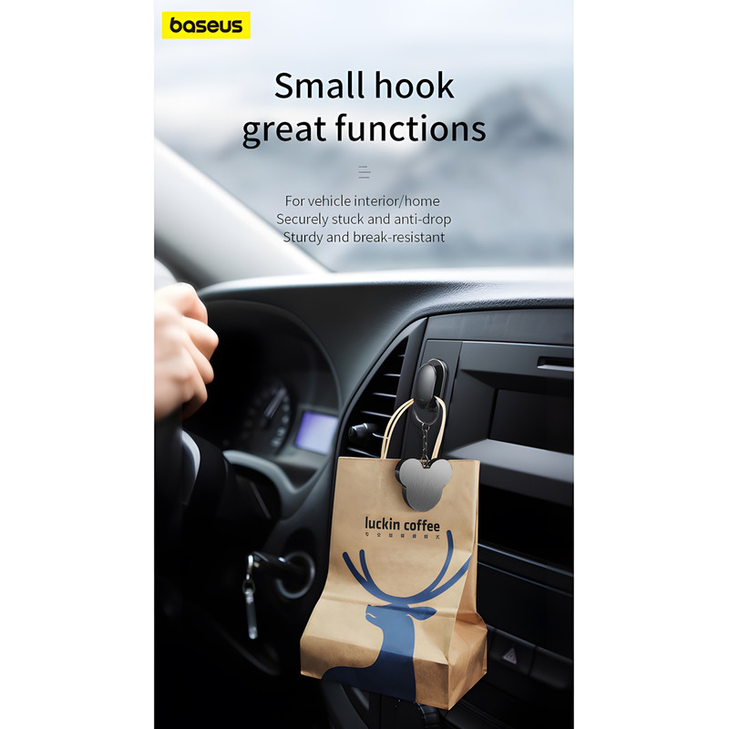 پد نگهدارنده اشیاء داخل خودرو بیسوس مدل B-Shell بسته 4 عددی