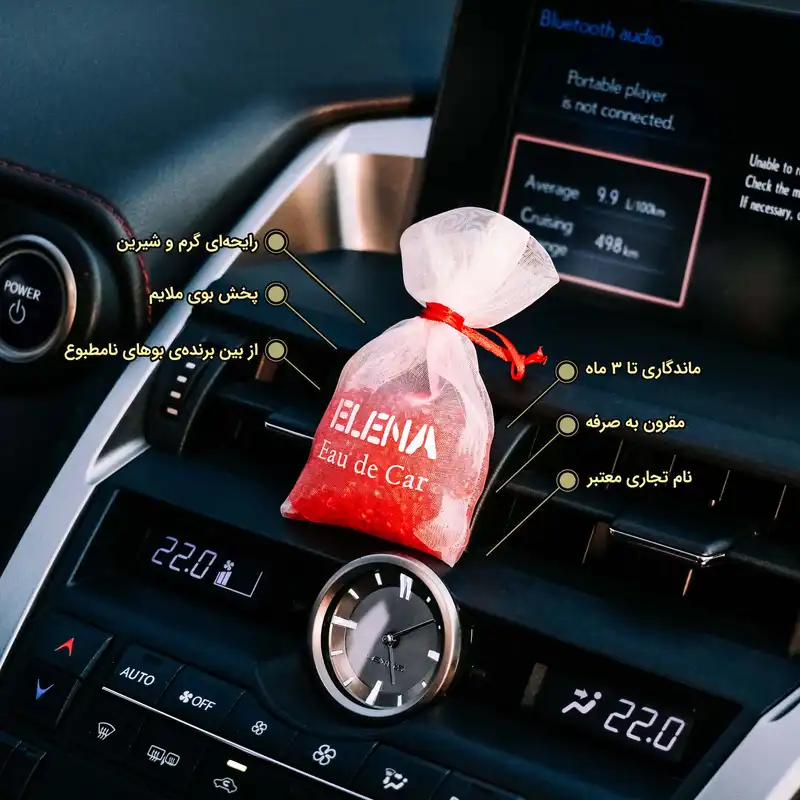 خوشبو کننده خودرو شمع النا مدل بادام آلبالو