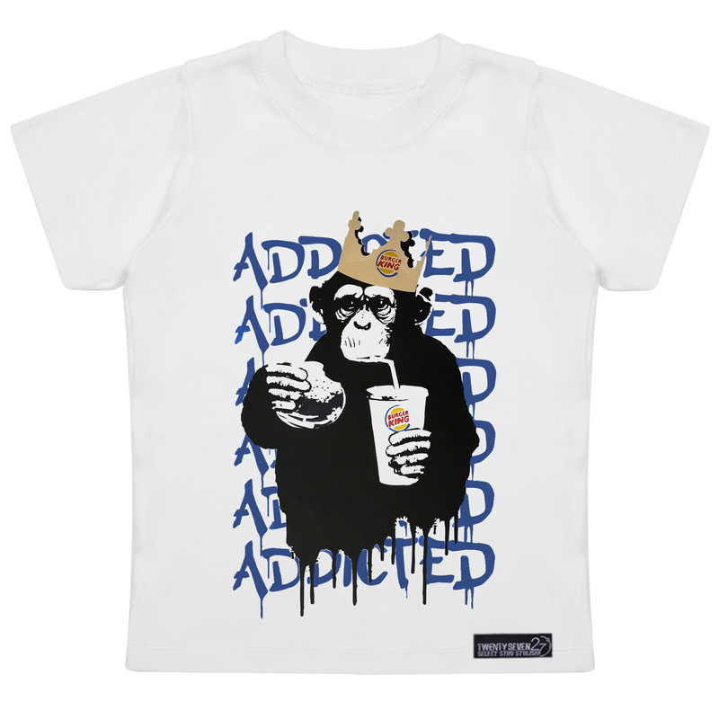 تی شرت آستین کوتاه پسرانه 27 مدل Addicted Gallery کد MH1402