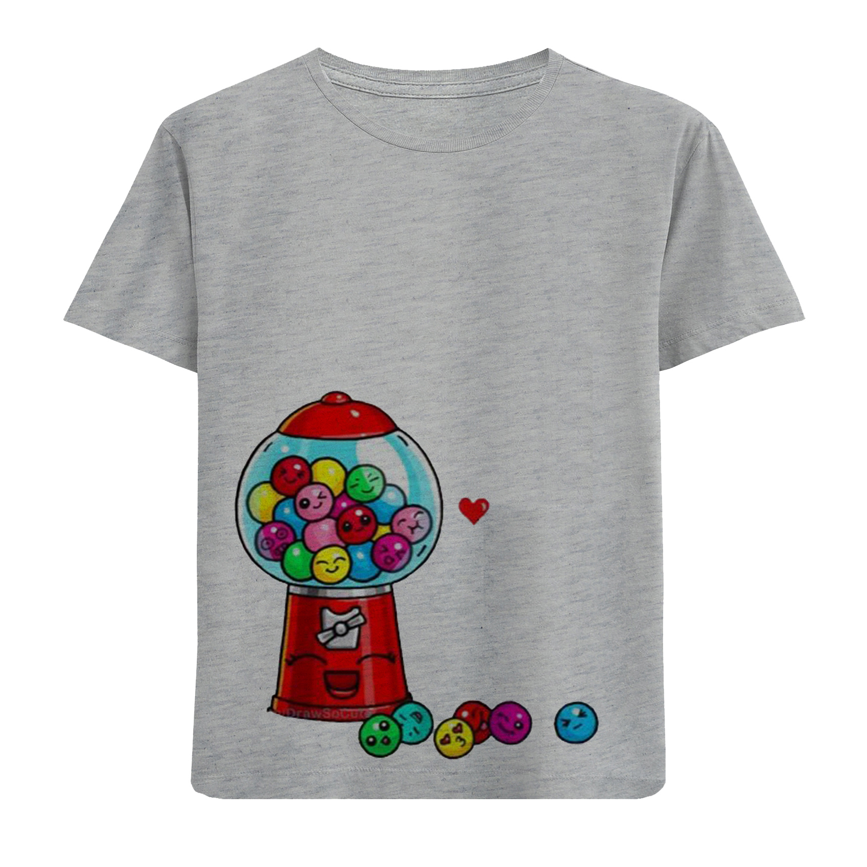 تی شرت آستین کوتاه دخترانه مدل اسمارتیس D235