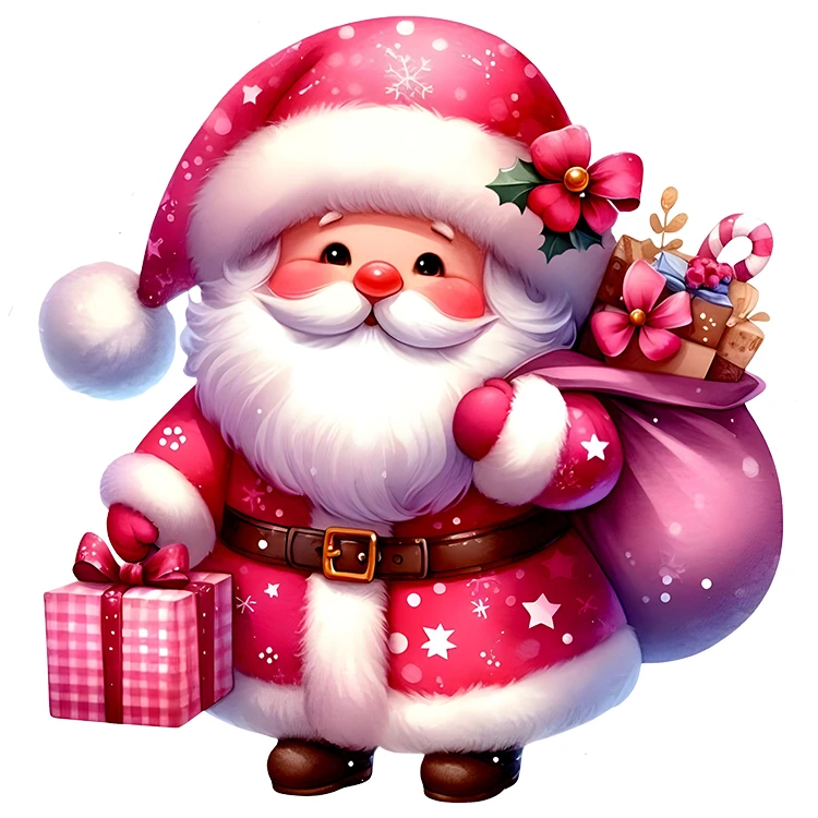 استیکر پارچه و لباس پاد آفرین مدل کریسمس کد DKST695