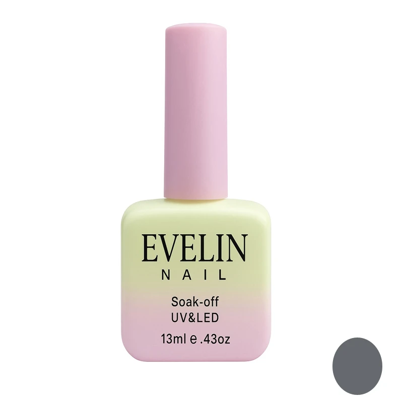 لاک ژل براق ناخن اولاین مدل 13M شماره 16 رنگ طوسی