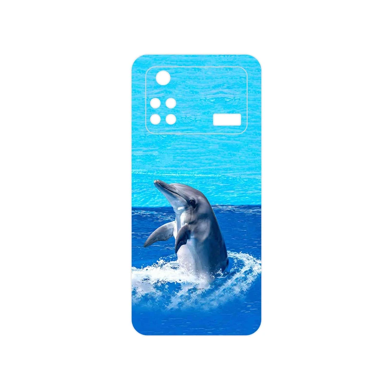 برچسب پوششی ماهوت مدل Dolphin مناسب برای گوشی موبایل شیائومی Poco M4 Pro 4G