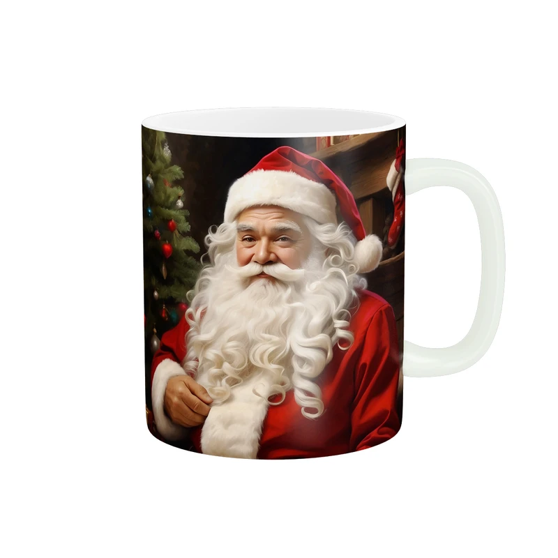 ماگ پاد آفرین طرح بابانوئل مدل کریسمس کد 1517