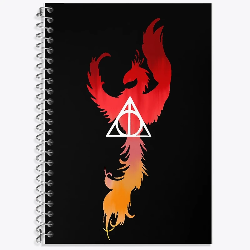 دفتر زبان 50 برگ خندالو مدل سه خط طرح هری پاتر (Harry Potter) کد F2461