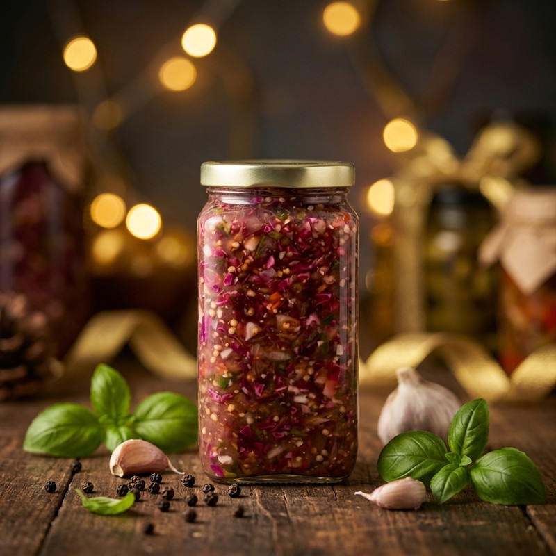 ترشی سنتی سیر بادمجان ریحان‌شاپ - ۴۸۰ گرم