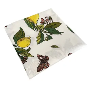 سفره چهار نفره مدل لیمو و پروانه کد LEMONFLY.BRWN50