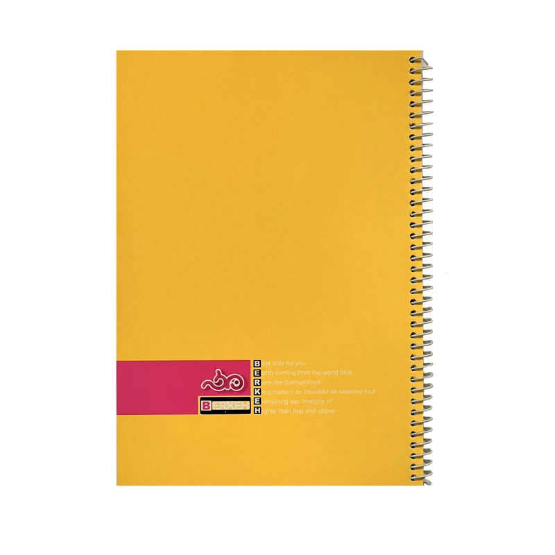 دفتر مشق 200 برگ برکه مدل فنردار کد 6200