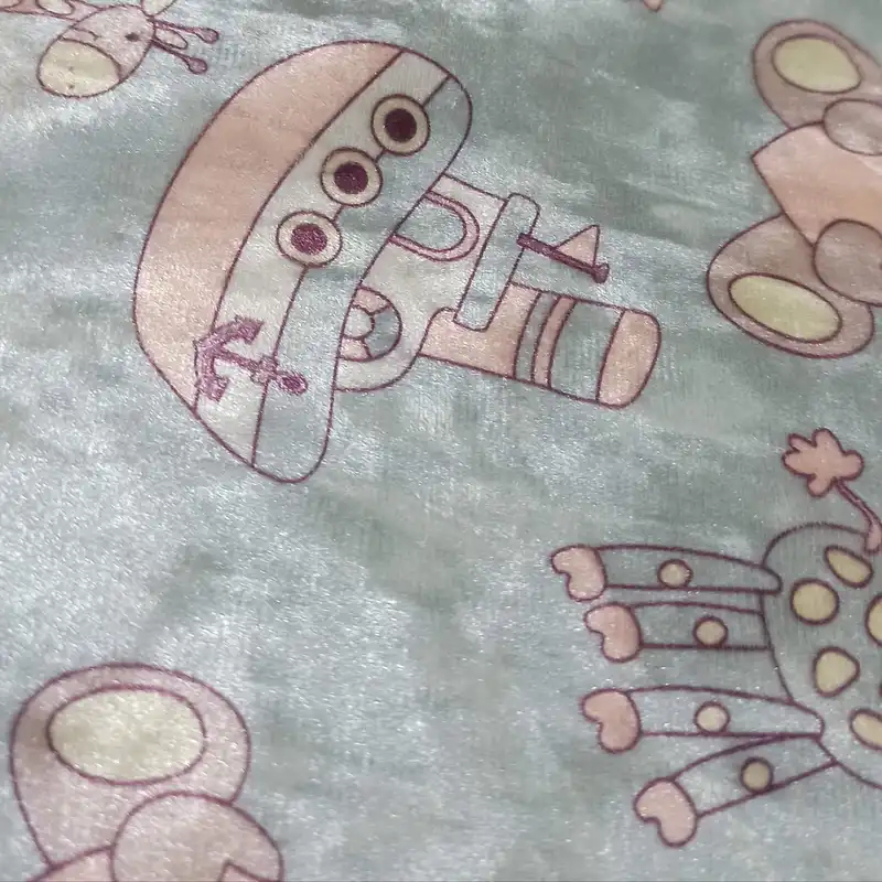 پارچه لباس مدل مخمل عروسکی کد 69632