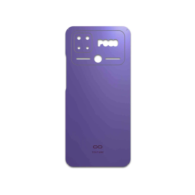 برچسب پوششی ماهوت مدل Matte-BlueBerry مناسب برای گوشی موبایل شیائومی Poco C40