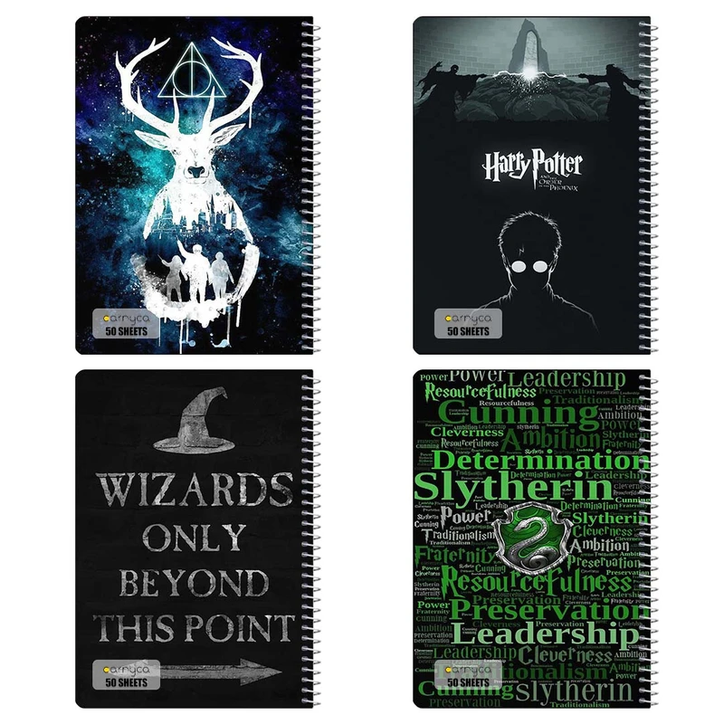 دفتر نقاشي 50 برگ کارنيکا طرح هری پاتر Harry Potter کد 83678 مجموعه 4 عددی