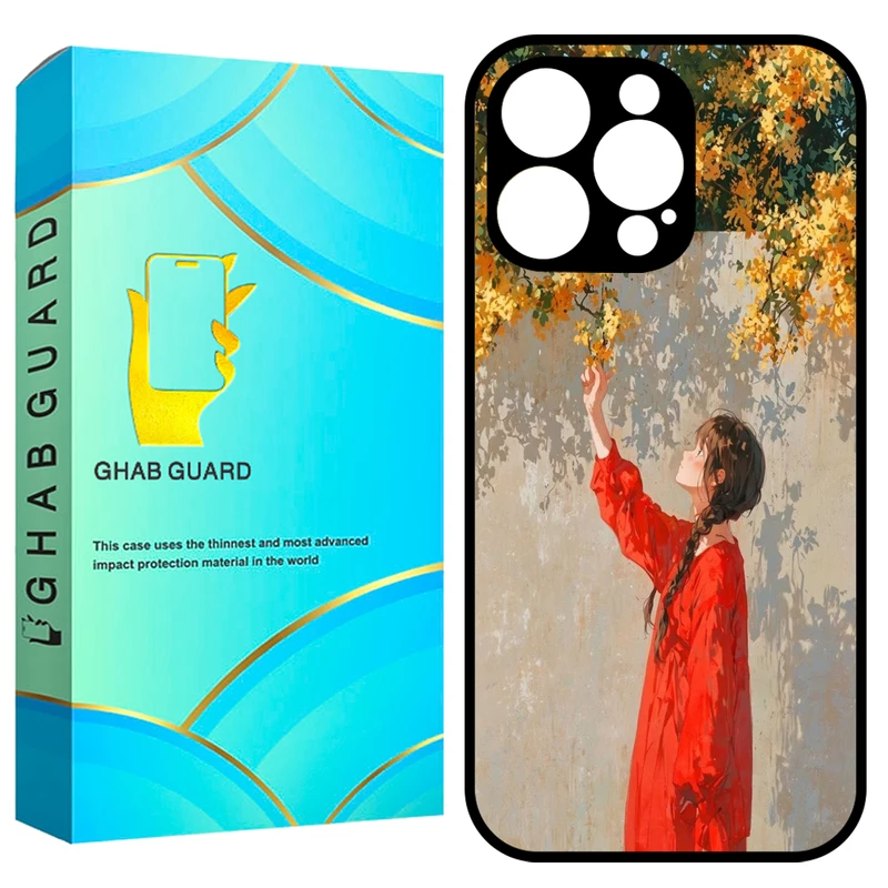 کاور قاب گارد طرح دختر مدل GCHP16P مناسب برای گوشی موبایل اپل iPhone 16 Pro