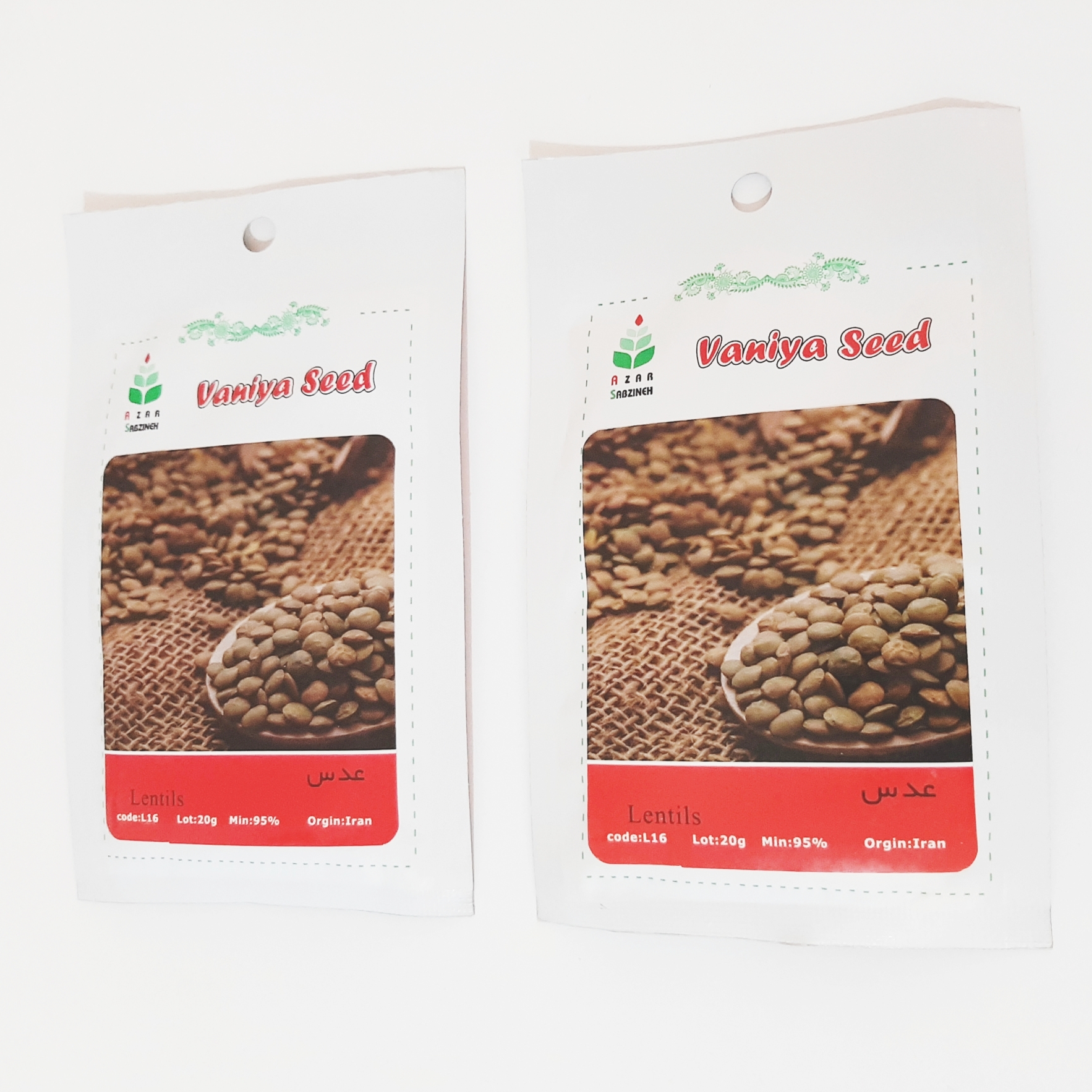 بذر عدس وانیا مدل L16 بسته دو عددی
