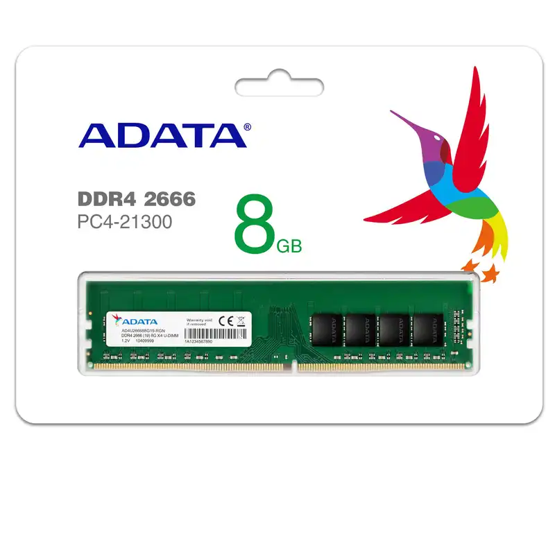 رم دسکتاپ DDR4 تک کاناله 2666 مگاهرتز CL19 ای دیتا مدل AD4U266688G19-BGN ظرفیت 8 گیگابایت