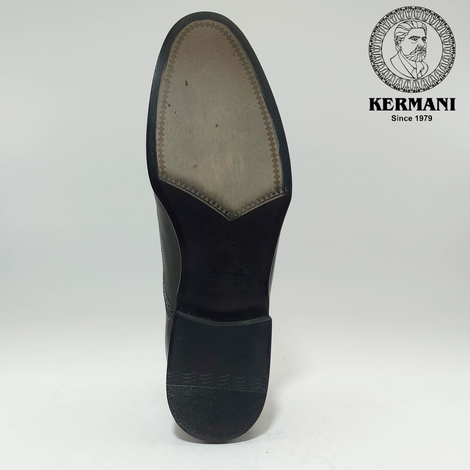 کفش مردانه کرمانی مدل چرم دستدوز طبیعی کد 1070 رنگ مشکی -  - 6
