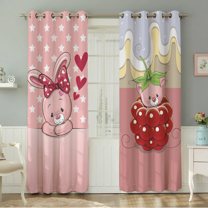 پرده نیروانا طرح کودک  مدل هازان کد 8355 سایز 140×280 سانتی متر