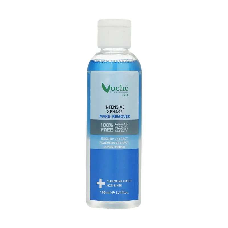 محلول پاک کننده آرایش چشم و لب دوفاز وچه مدل Aloe Vera حجم 100 میلی لیتر