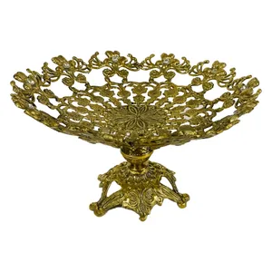 میوه خوری برنجی طرح گل کد 22