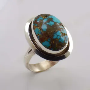 انگشتر نقره زنانه مدل فیروزه کد 43