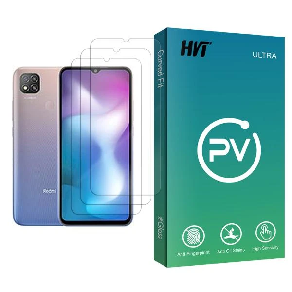 محافظ صفحه نمایش اچ وی تی مدل PV Glass MIX003 مناسب برای گوشی موبایل شیائومی Redmi 9 Activ بسته سه عددی