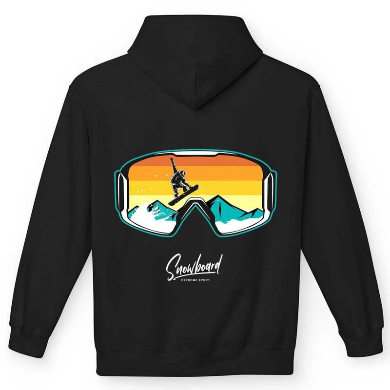 هودی مردانه طرح اسکی روی برف کد 2-931