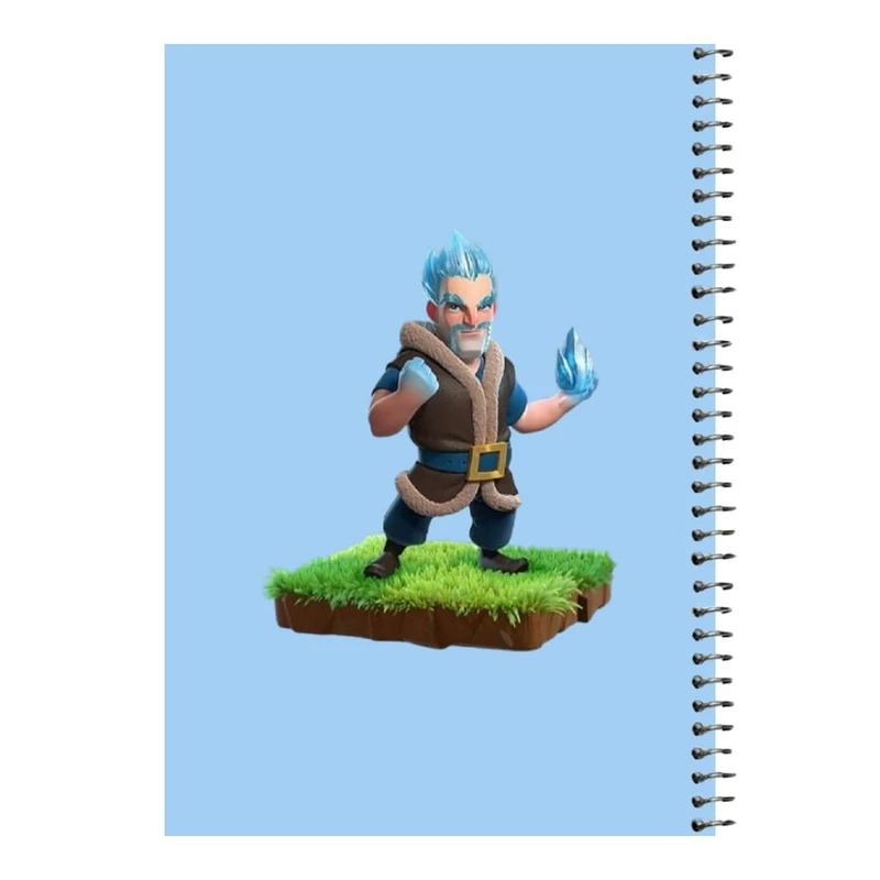 دفتر مشق 80 برگ اس جی مدل کلش رویال کد 15