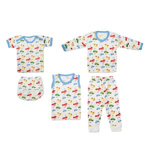 ست 5 تکه لباس نوزادی مدل ماشین کد 2