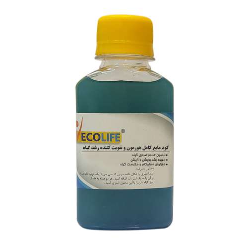 کود مایع کامل هورمون و تقویت کننده رشد گل و گیاه خانگی اکولایف مدل H02 حجم 120 میلی لیتر