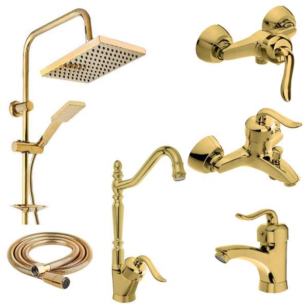 ست شیرآلات مدل قاصدک فانتزی T مجموعه 6 عددی