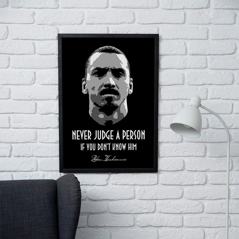 تابلو مدل دیواری طرح زلاتان ابراهیموویچ Zlatan Ibrahimović کد FD472