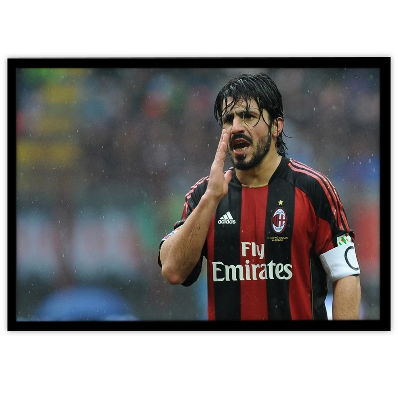تابلو بکلیت طرح بازیکن تیم فوتبال آث میلان گتوزو مدل B-10698