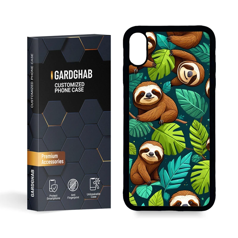 کاور گارد قاب مدل پشت گلس هنری مناسب برای گوشی موبایل اپل iPhone Xs MAX