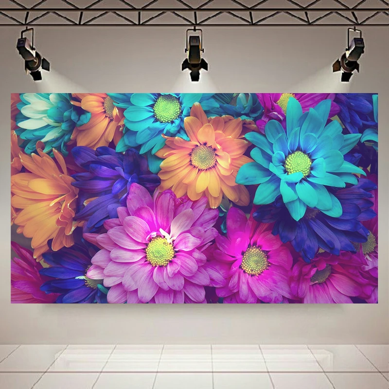 تابلو شاسی طرح گل و گیاه مدل رنگارنگ کد AR4300