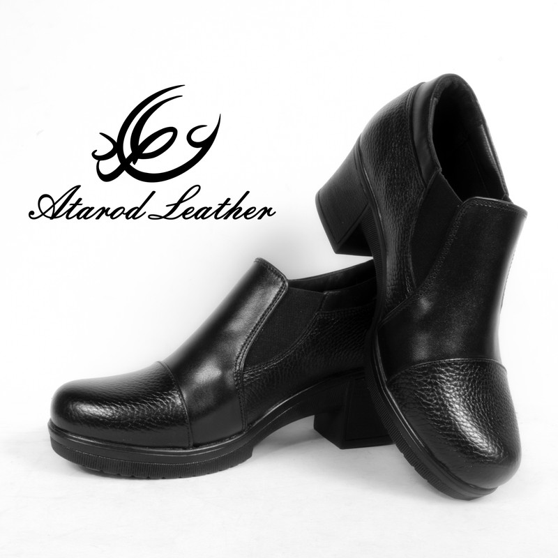 کفش زنانه چرم عطارد مدل چرم طبیعی کد SH382