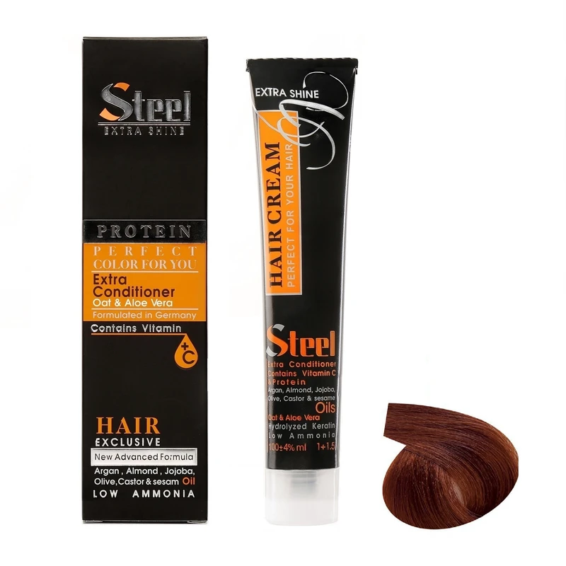 رنگ مو استیل شماره 6.46 حجم 100 میلی لیتر رنگ برنز سولاری