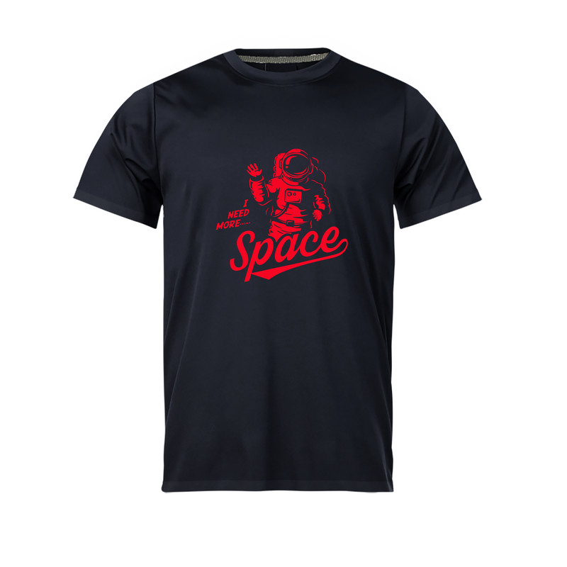 تی شرت آستین کوتاه مردانه مدل space کد 0681