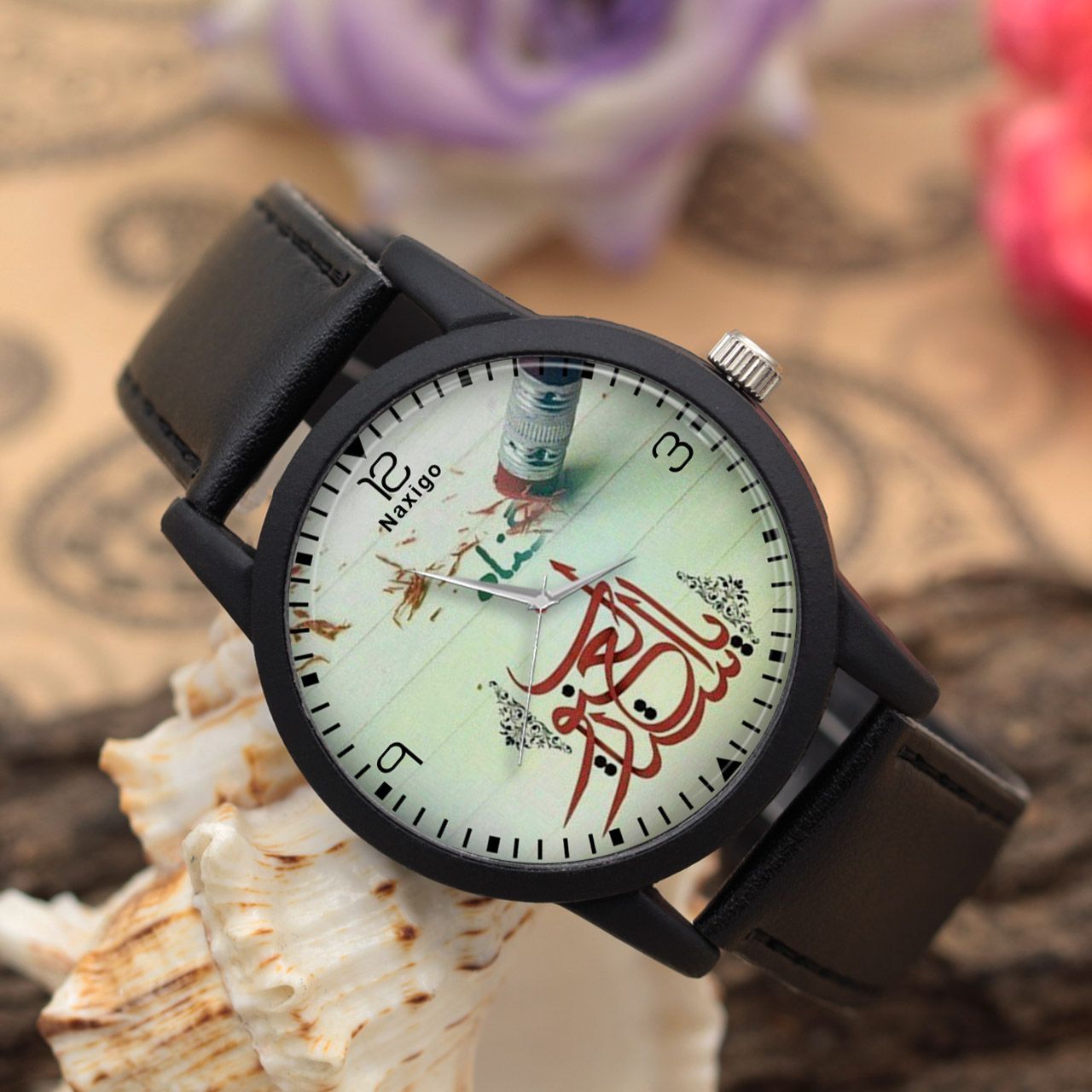 ساعت مچی عقربه ای ناکسیگو طرح یا ستارالعیوب کد LF4256 -  - 3