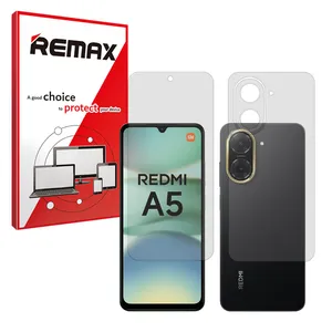 Remax Resistant model transparent screen protector suitable for Xiaomi Redmi A5 4G mobile phone along with the back protector