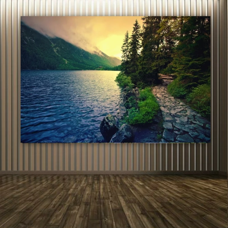 تابلو بوم طرح طبیعت مدل غروب کد PP2646