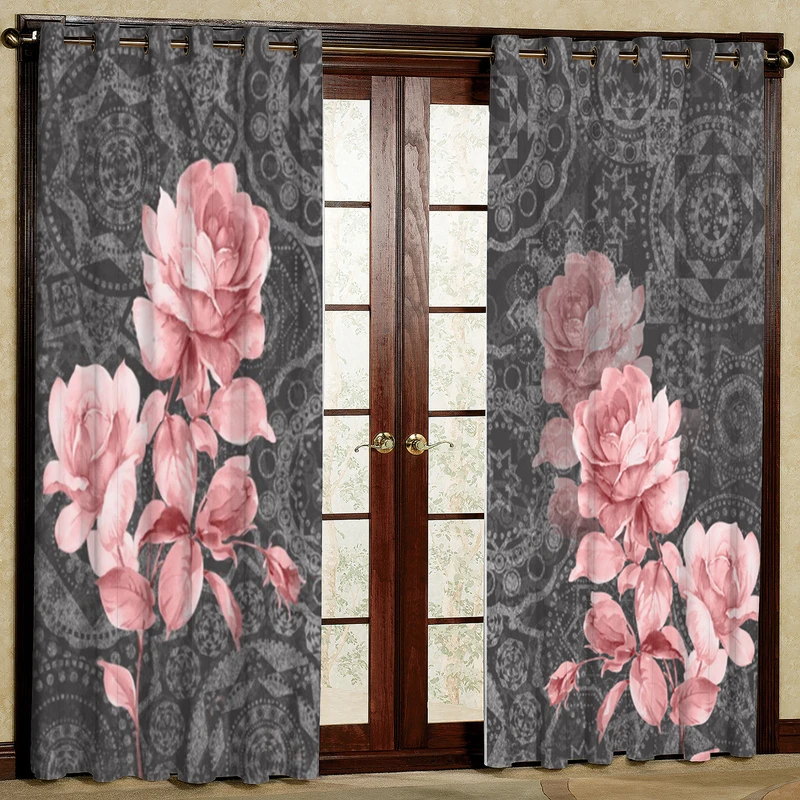 پرده مدل مخمل پانچی کد 4358T2 سایز 200x140 سانتی متر