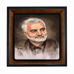 تابلو کاشی مبین ایده طرح شهید حاج قاسم سلیمانی کد   X27  -  m898
